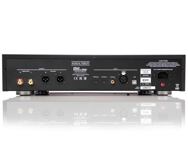 Musical Fidelity M6x DAC rear