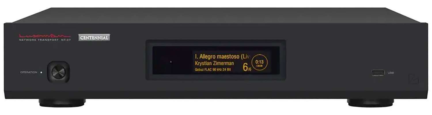 Luxman NT 07 Black Edition CENTENNIAL Luxman - NT-07 Black Edition – Network Transport