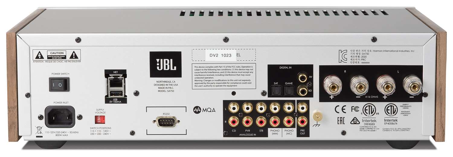 JBL SA750: amplificatore Hi-End